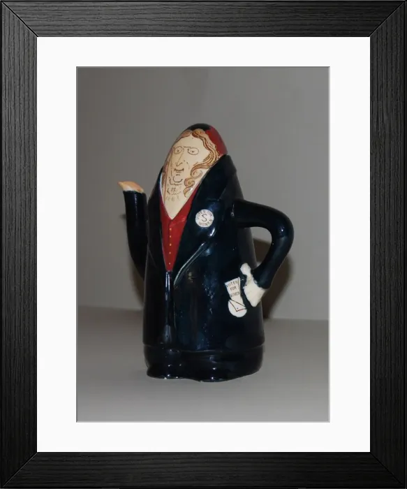 Framed Print : Suffragette Ceramic Teapot Framed Print : Suffragette Ceramic Teapot