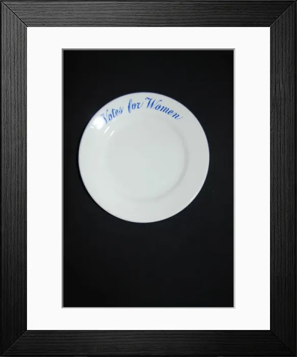 Framed Print : Suffragette Votes for Women Plate