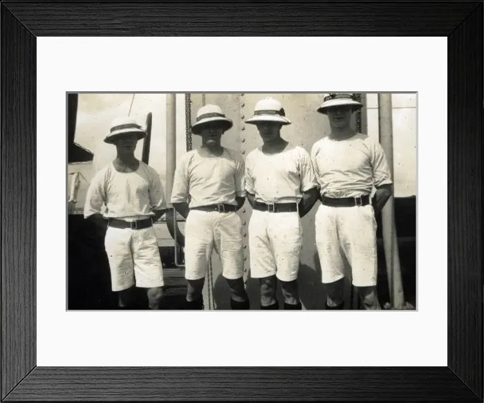 Framed Print : Crew of HMS Cornflower, British minesweeping sloop Framed Print : Crew of HMS Cornflower, British minesweeping sloop