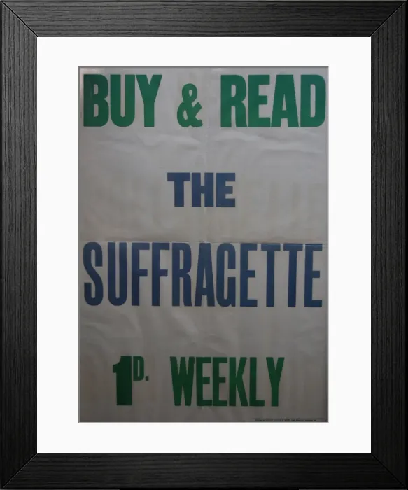 Framed Print : Suffragette Newspaper The Suffragette Framed Print : Suffragette Newspaper The Suffragette