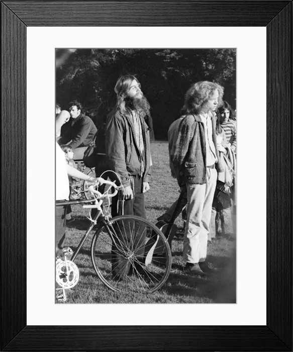 Framed Print : Meeting in Golden Gate Park 1969 Framed Print : Meeting in Golden Gate Park 1969