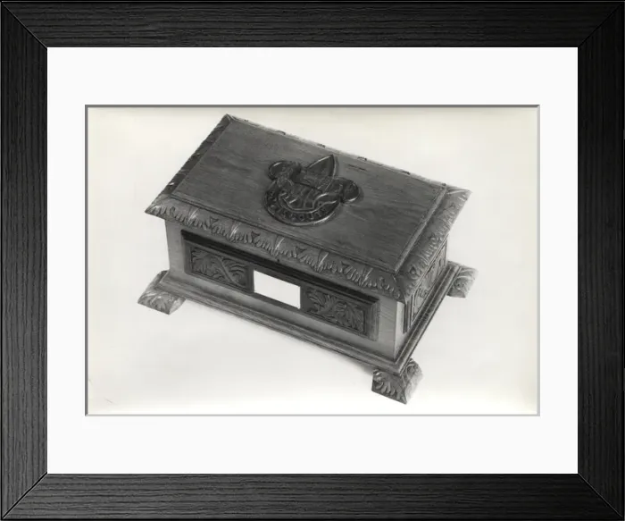 Framed Print : Wooden casket, Freedom of Town of St Louis, Mauritius Framed Print : Wooden casket, Freedom of Town of St Louis, Mauritius