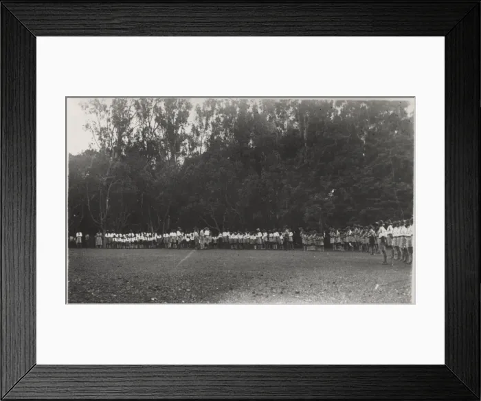 Framed Print : Inspection of boy scouts, Reduit, Mauritius Framed Print : Inspection of boy scouts, Reduit, Mauritius