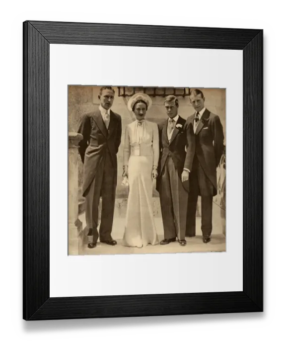Framed Print : Duke of Windsor marries Wallis Simpson in France Framed Print : Duke of Windsor marries Wallis Simpson in France