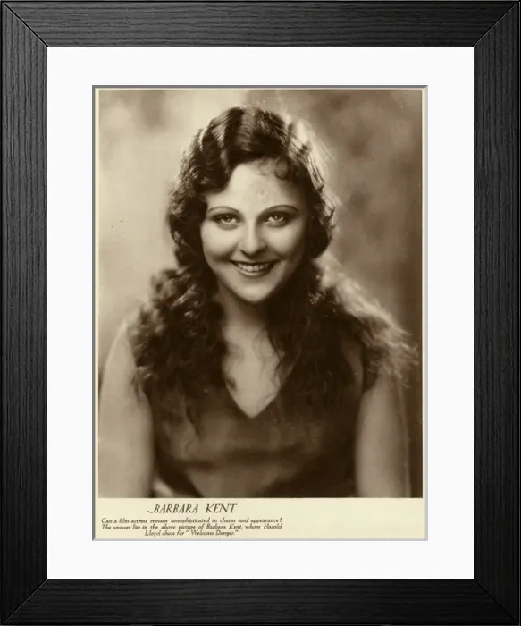 Framed Print : Barbara Kent Framed Print : Barbara Kent