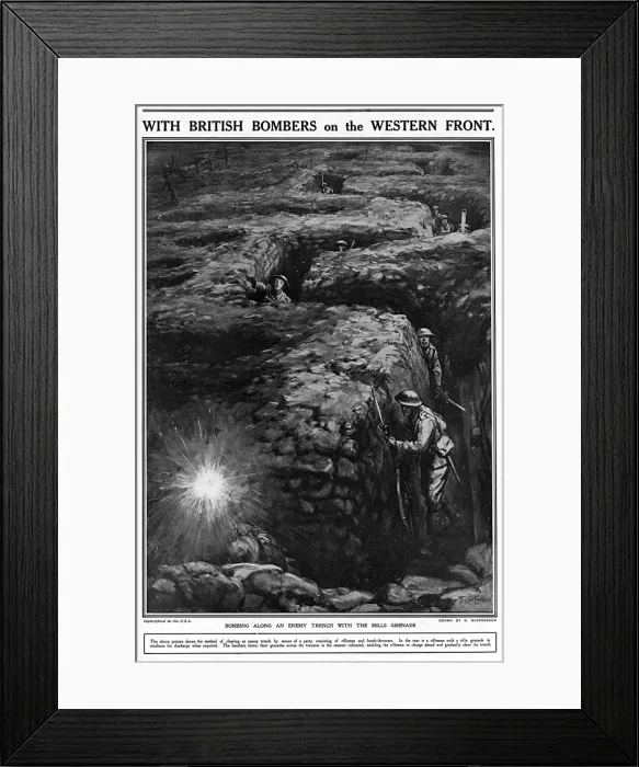 Framed Print : With British Bombers on the Western Front Framed Print : With British Bombers on the Western Front
