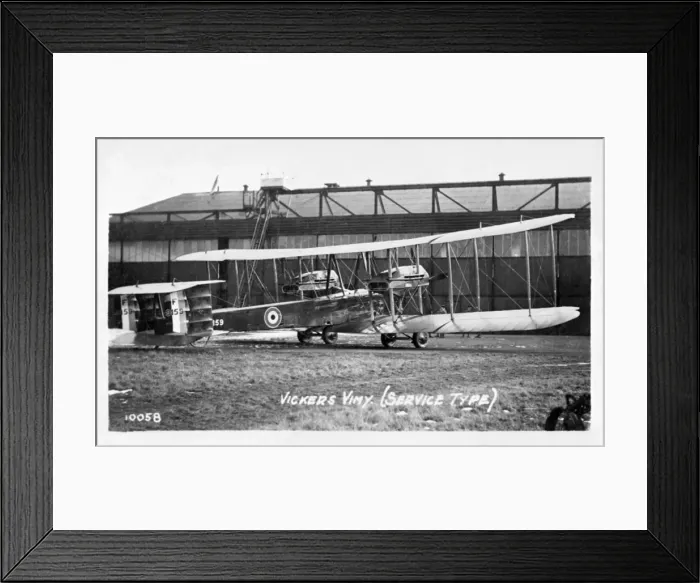 Framed Print : Vickers Vimy British heavy bomber biplane Framed Print : Vickers Vimy British heavy bomber biplane