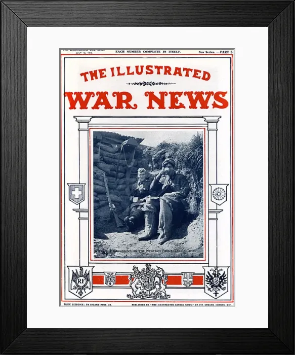 Framed Print : Illustrated War News - Canadians on the Western Front Framed Print : Illustrated War News - Canadians on the Western Front