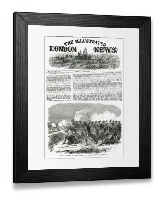 Framed Print : ILN front cover - Schleswig Holstein war, 1864 Framed Print : ILN front cover - Schleswig Holstein war, 1864