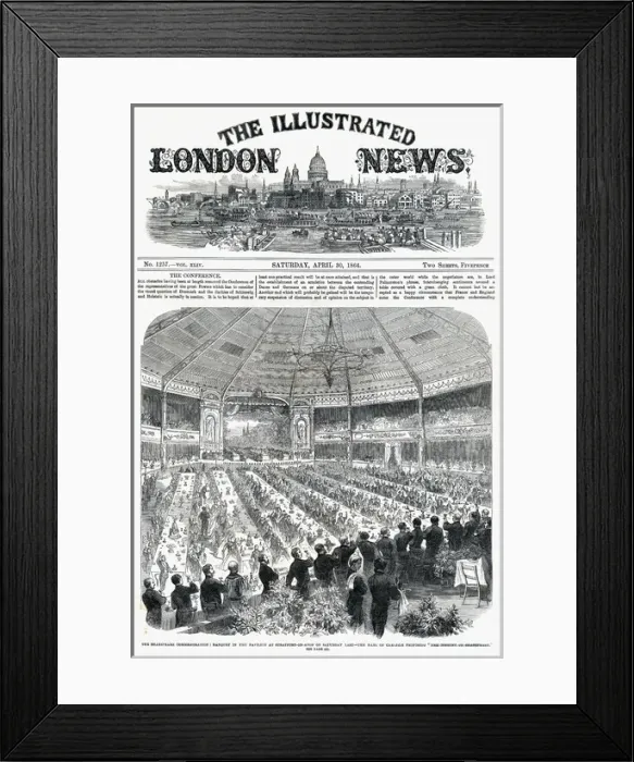Framed Print : ILN front cover - Shakespeare commemoration banquet Framed Print : ILN front cover - Shakespeare commemoration banquet