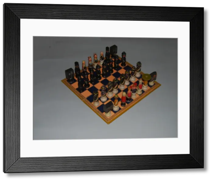 Framed Print : Suffragette Chess Set Framed Print : Suffragette Chess Set