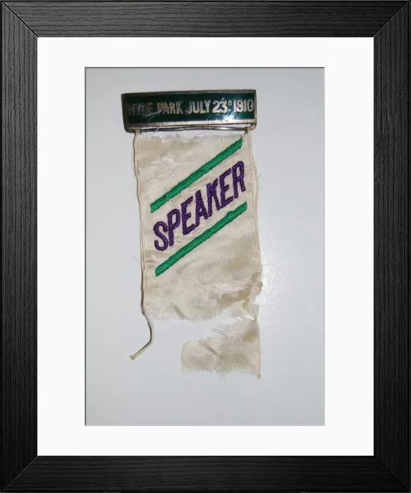 Framed Print : Suffragette N. W. S. P. U Regalia Ribbon Framed Print : Suffragette N. W. S. P. U Regalia Ribbon