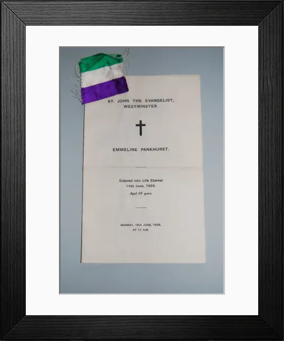 Framed Print : Suffragette Emmeline Pankhurst Funeral Framed Print : Suffragette Emmeline Pankhurst Funeral