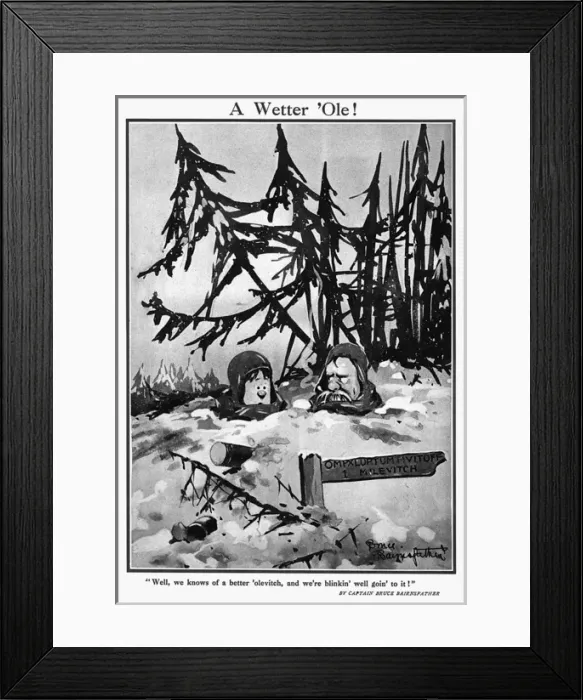 Framed Print : A Wetter Ole by Bruce Bairnsfather Framed Print : A Wetter Ole by Bruce Bairnsfather