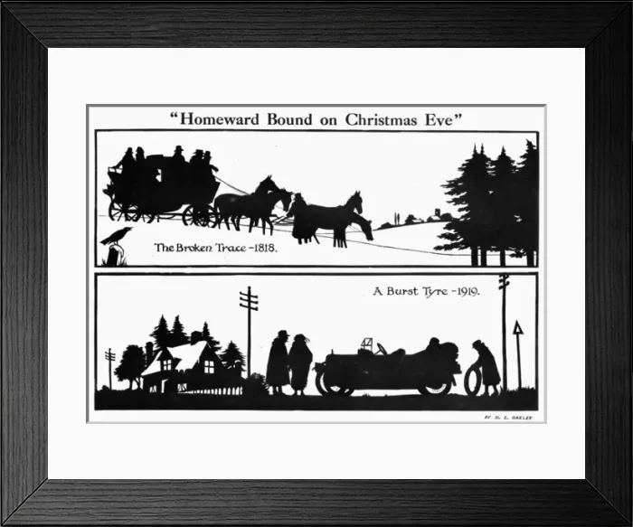 Framed Print : Homeward Bound on Christmas Eve by H. L. Oakley Framed Print : Homeward Bound on Christmas Eve by H. L. Oakley