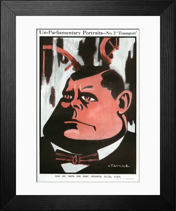 Framed Print : Parliamentary Portraits, Rt. Hon. Sir Eric Geddes Framed Print : Parliamentary Portraits, Rt. Hon. Sir Eric Geddes