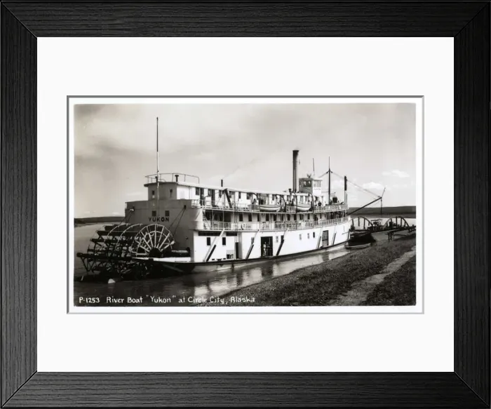 Framed Print : River boat Yukon at Circle City, Alaska, USA Framed Print : River boat Yukon at Circle City, Alaska, USA