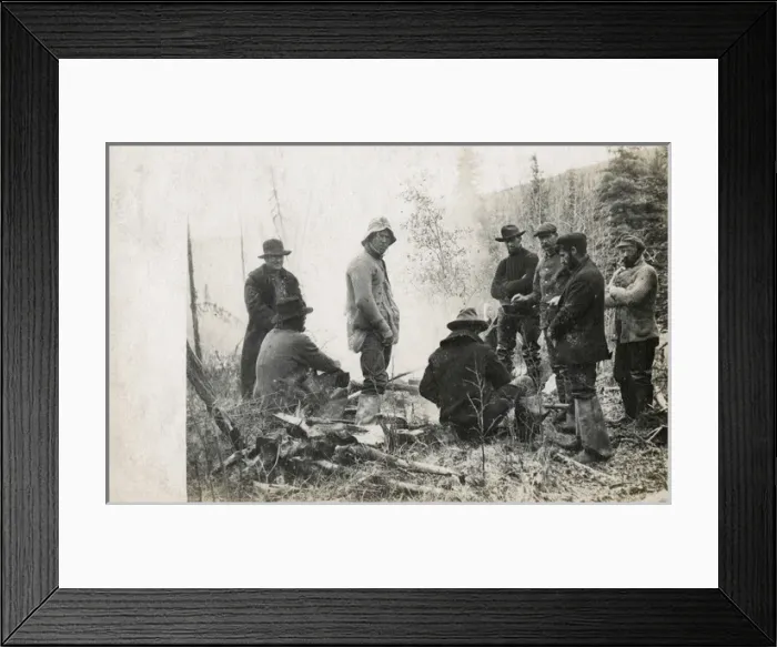 Framed Print : Goldminers in Alaska, USA Framed Print : Goldminers in Alaska, USA