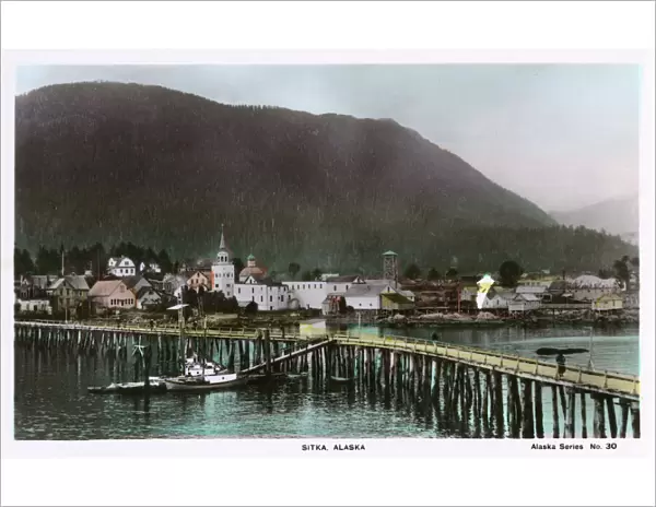 View of Sitka, Alaska, USA