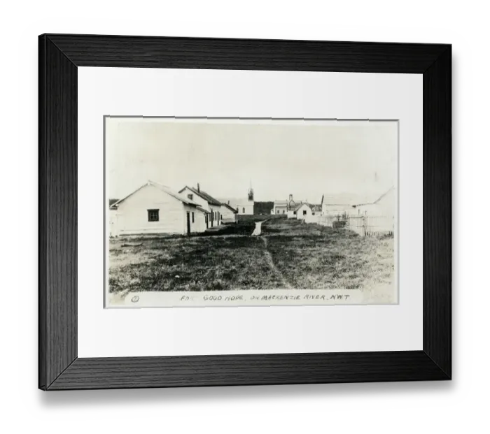 Framed Print : Fort Good Hope, Mackenzie River, NW Territory, Canada Framed Print : Fort Good Hope, Mackenzie River, NW Territory, Canada