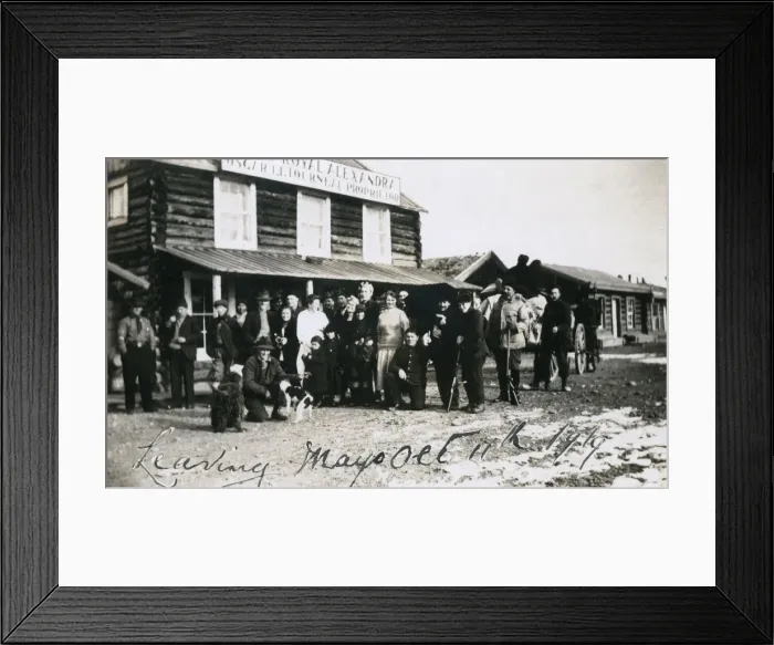 Framed Print : Group photo, Mayo, Yukon Territory, Canada Framed Print : Group photo, Mayo, Yukon Territory, Canada