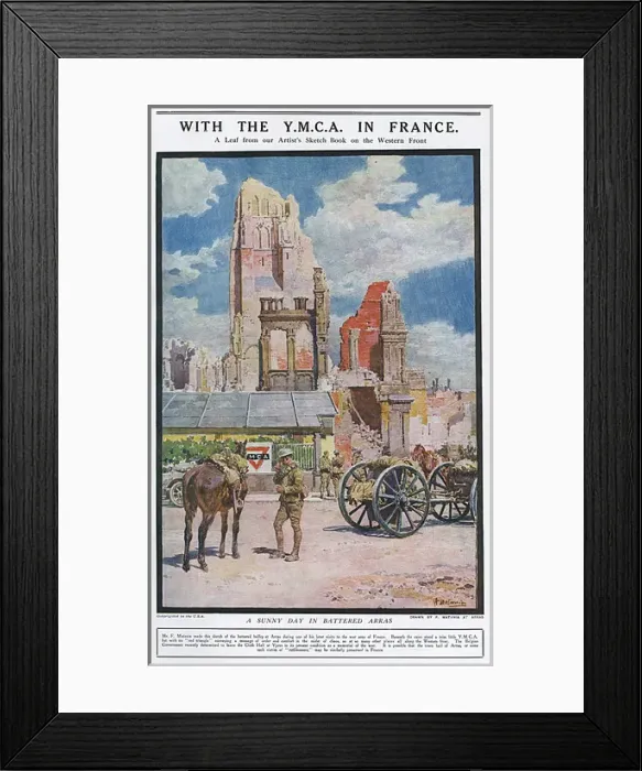 Framed Print : YMCA hut in Arras, WW1 Framed Print : YMCA hut in Arras, WW1