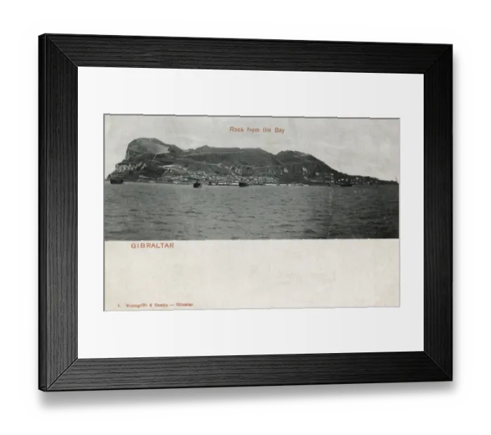Framed Print : View of The Rock from the bay, Gibraltar Framed Print : View of The Rock from the bay, Gibraltar