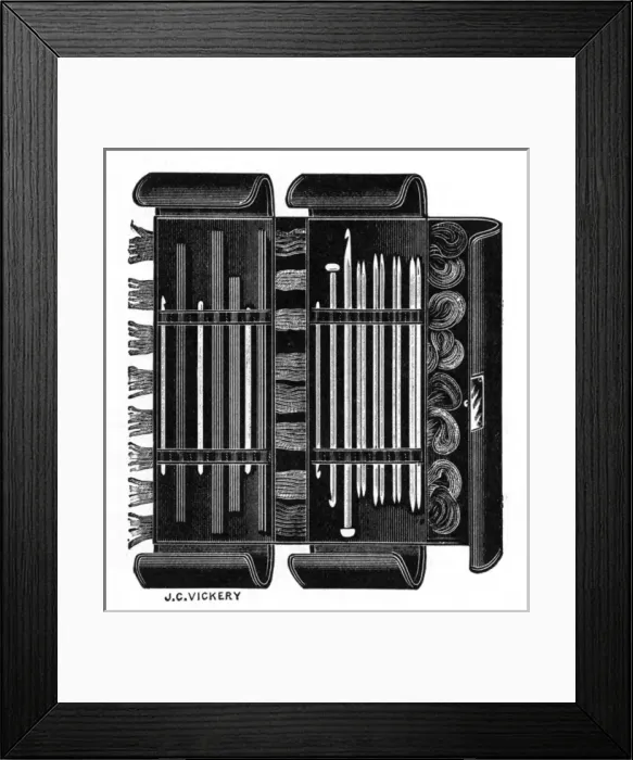 Framed Print : A Useful Knitting Case, WW1 Framed Print : A Useful Knitting Case, WW1