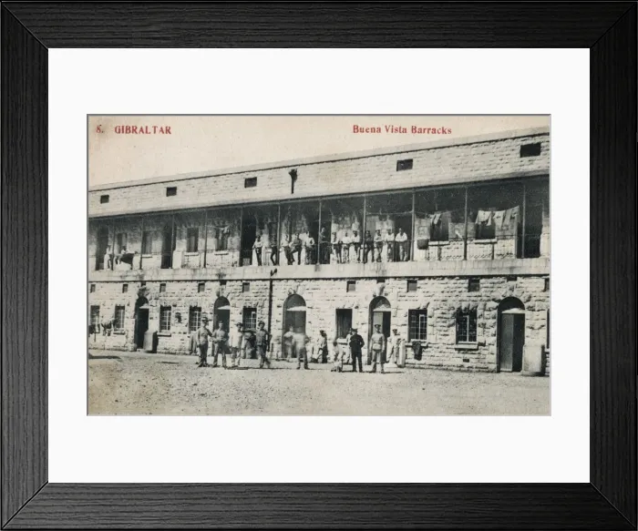 Framed Print : Buena Vista Barracks, Gibraltar Framed Print : Buena Vista Barracks, Gibraltar