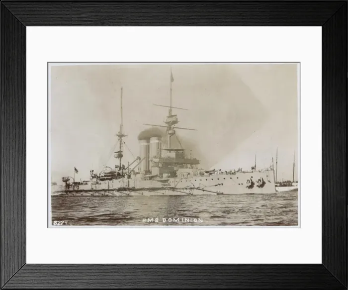 Framed Print : HMS Dominion, British battleship Framed Print : HMS Dominion, British battleship