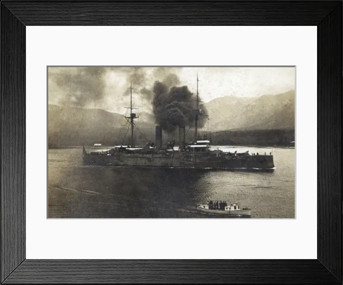 Framed Print : Japanese cruiser Asama, British Columbia, Canada, WW1 Framed Print : Japanese cruiser Asama, British Columbia, Canada, WW1