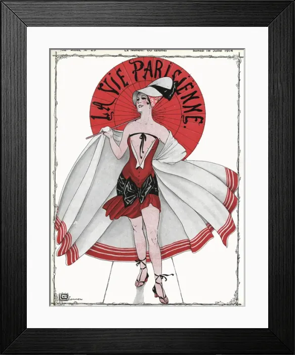 Framed Print : Show girl with revealing dress Framed Print : Show girl with revealing dress