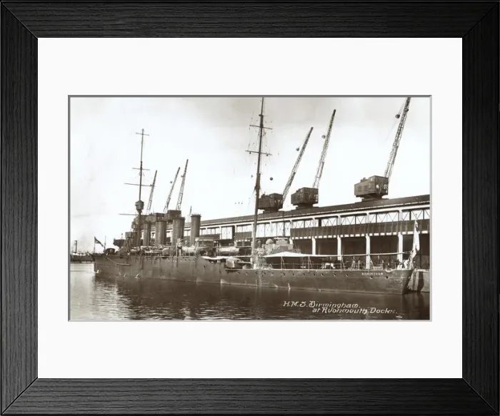 Framed Print : HMS Birmingham, British light cruiser Framed Print : HMS Birmingham, British light cruiser
