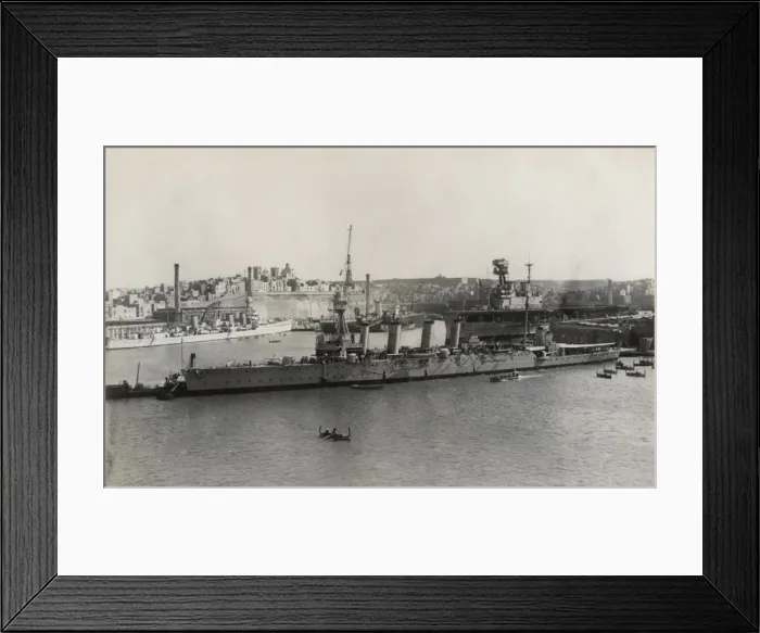 Framed Print : Birmingham class British light cruiser, Malta Framed Print : Birmingham class British light cruiser, Malta