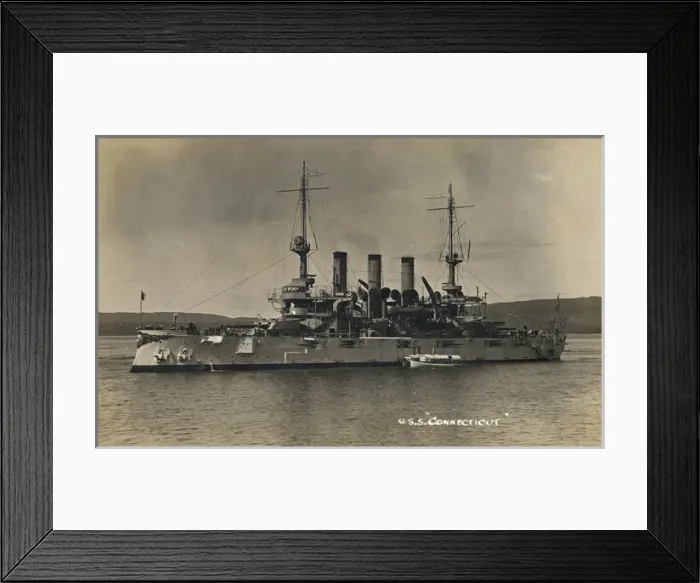 Framed Print : USS Connecticut, American battleship Framed Print : USS Connecticut, American battleship