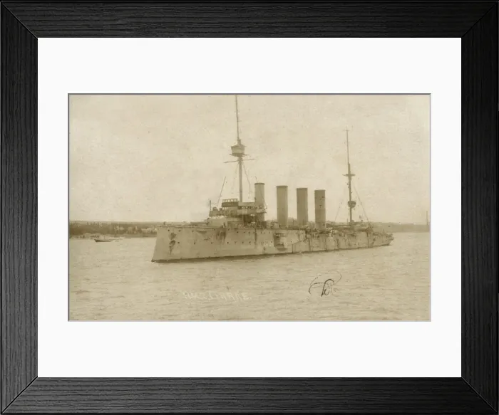 Framed Print : HMS Drake, British armoured cruiser, WW1 Framed Print : HMS Drake, British armoured cruiser, WW1
