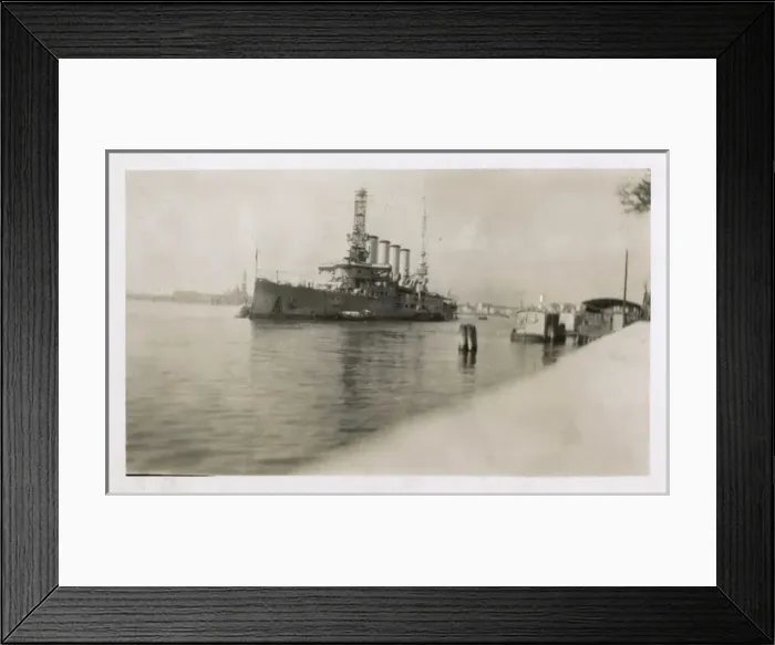 Framed Print : USS Pittsburgh, American armoured cruiser Framed Print : USS Pittsburgh, American armoured cruiser