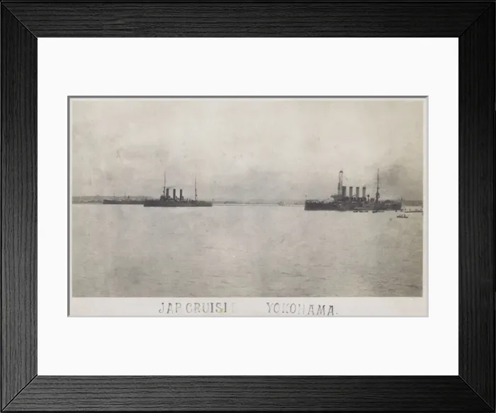 Framed Print : USS South Dakota, American armoured cruiser, Yokohama Framed Print : USS South Dakota, American armoured cruiser, Yokohama