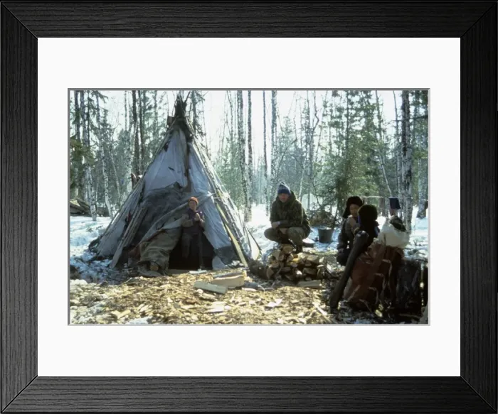 Framed Print : Selkup minority of the Siberian North, a Russian Framed Print : Selkup minority of the Siberian North, a Russian