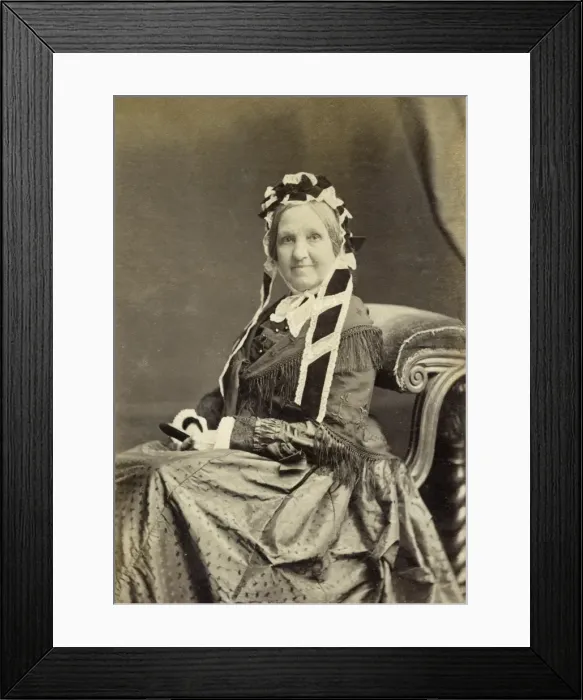 Framed Print : Victorian woman in studio portrait Framed Print : Victorian woman in studio portrait