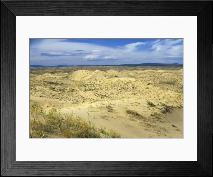 Framed Print : Russia - dunes of Tsuger-Als Sands: ancient alluvial Framed Print : Russia - dunes of Tsuger-Als Sands: ancient alluvial