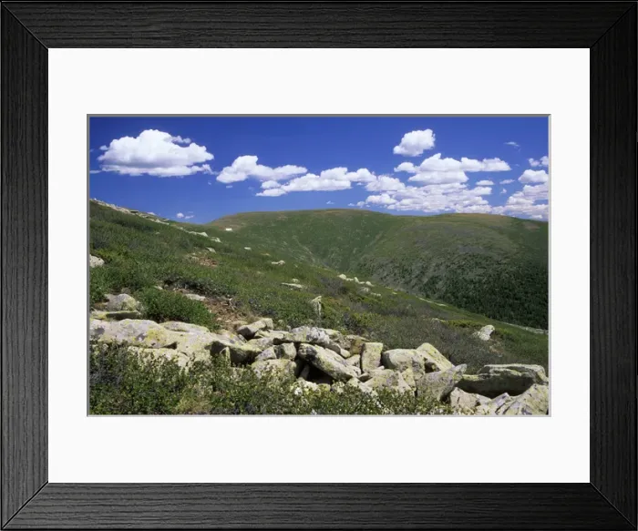 Framed Print : Russia - rocks in tundra on a mountain plateau Framed Print : Russia - rocks in tundra on a mountain plateau