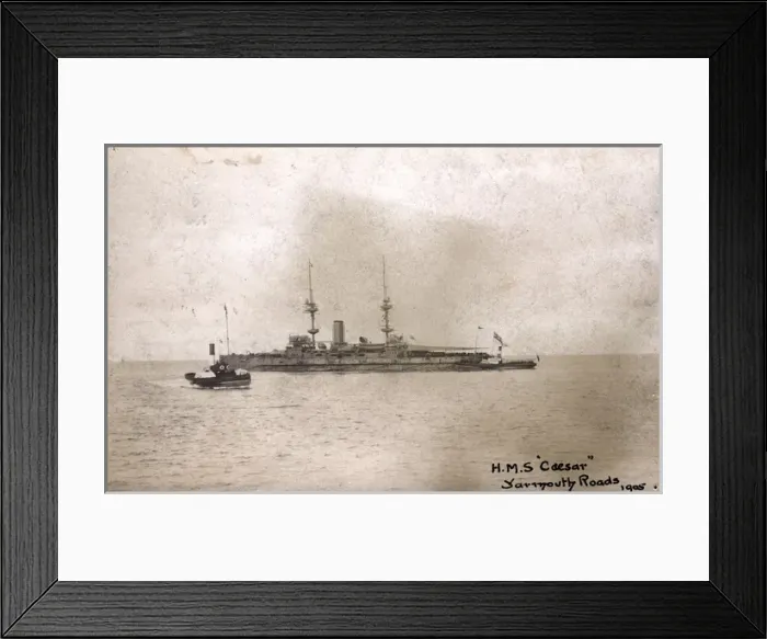 Framed Print : HMS Caesar, British battleship Framed Print : HMS Caesar, British battleship
