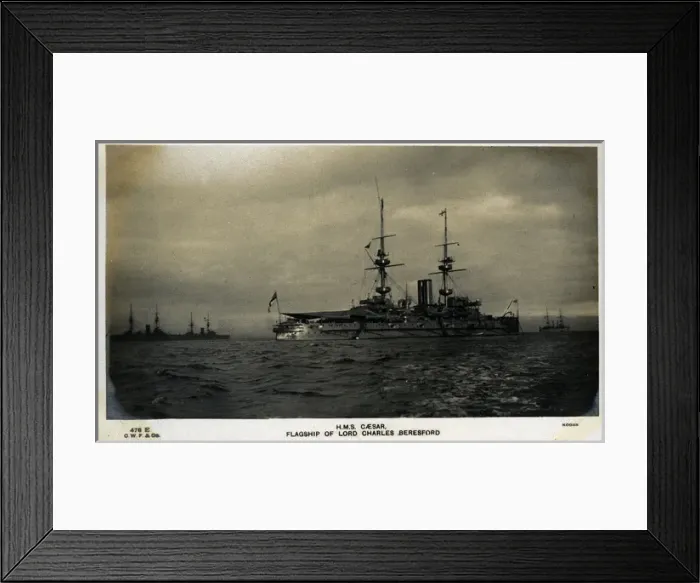 Framed Print : HMS Caesar, British battleship Framed Print : HMS Caesar, British battleship