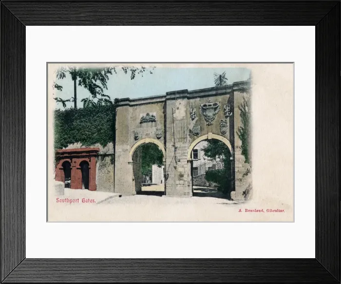 Framed Print : Southport Gates, Gibraltar Framed Print : Southport Gates, Gibraltar