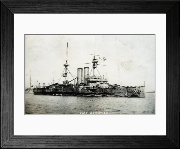 Framed Print : HMS Dominion, British battleship Framed Print : HMS Dominion, British battleship
