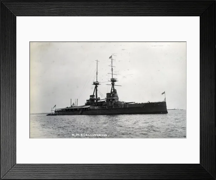 Framed Print : HMS Collingwood, British battleship Framed Print : HMS Collingwood, British battleship