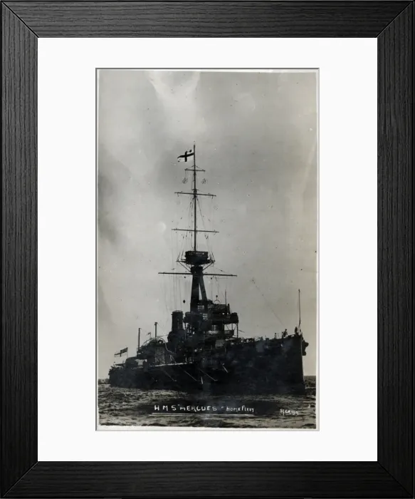 Framed Print : HMS Hercules, British battleship Framed Print : HMS Hercules, British battleship