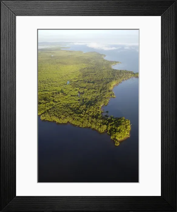 Framed Print : Sulu Sea and rainforest on shore near Sandakan Framed Print : Sulu Sea and rainforest on shore near Sandakan