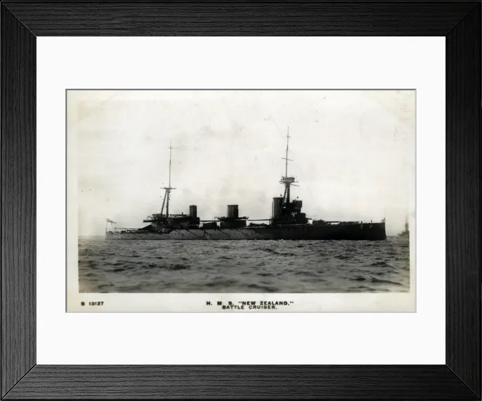 Framed Print : HMS New Zealand, British battle cruiser Framed Print : HMS New Zealand, British battle cruiser